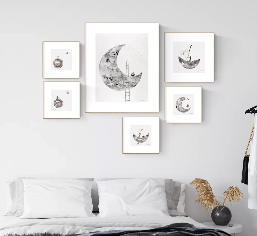 zestaw-oryginalnych-grafik-na-sciane-galeria-scienna-ksiezyc