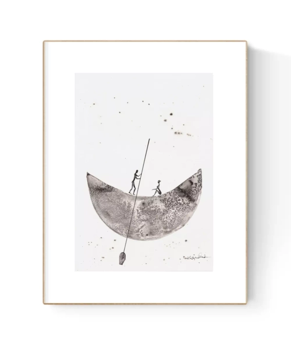 Grafika artystyczna tuszem A4 