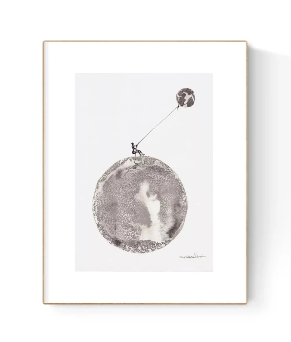 Grafika artystyczna tuszem A4  