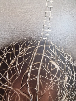 Sploty-obraz-surrealizm-recznie-malowany-obraz-detale