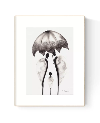 grafika-artystyczna-czarno-biala-do-ramki-ikea-Ribba-30x40