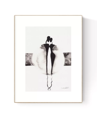grafika-czarno-biala-A4-do-ramki-Ikea-30x40-z-passe-partout