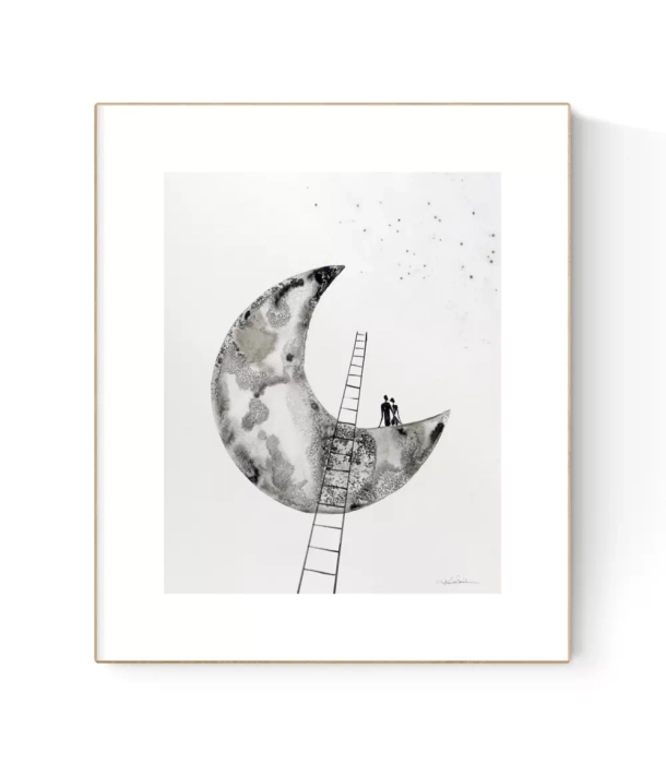 Grafika artystyczna 40x50 abstrakcyjna minimal-art 