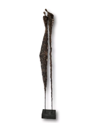 duza-rzezba-Sploty-nr-33-figura-z-metalu-gliny-nowoczesna