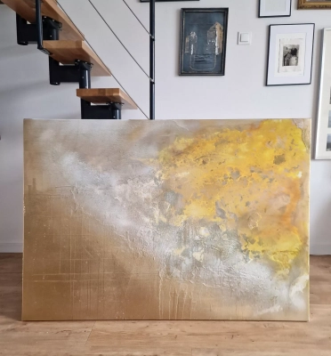 Gold-nowoczesna-abstrakcja-duzy-obraz-100x140-zloty-zolty