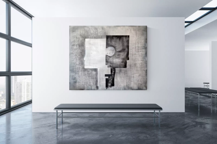 Duży wielkoformatowy obraz na płótnie Point of Balance 180x150