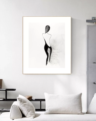 grafika-40x50-plakat-modowy-nowoczesny-czarno-bialy-kobieta