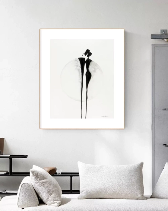 Oryginalna grafika abstrakcyjna minimal-art 40x50  