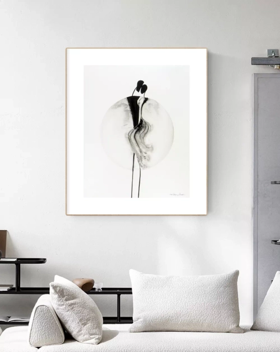 Oryginalna grafika abstrakcyjna minimal-art 40x50  