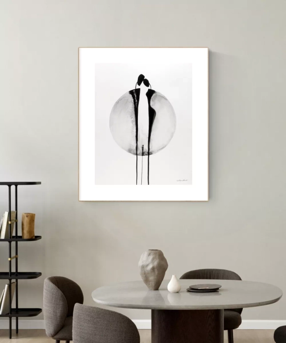 Oryginalna grafika abstrakcyjna minimal-art 40x50   