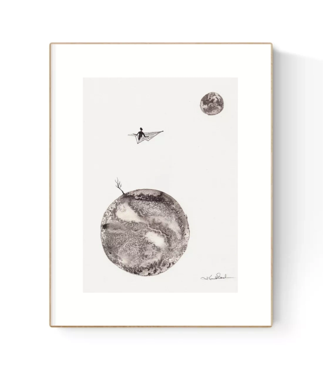 Obrazek grafika na prezent, oryginalna grafika A4