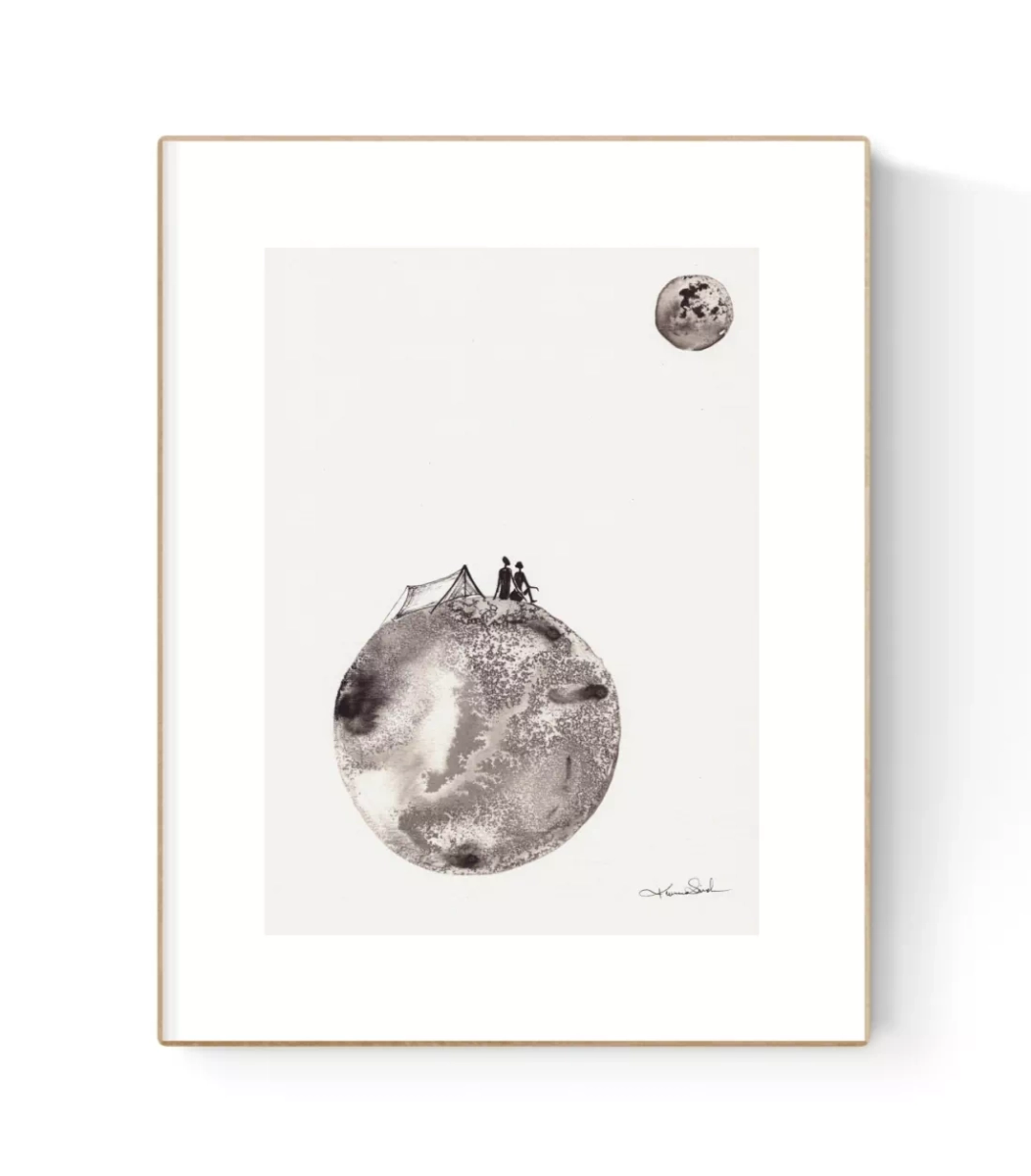 Obrazek grafika na prezent, oryginalna grafika A4