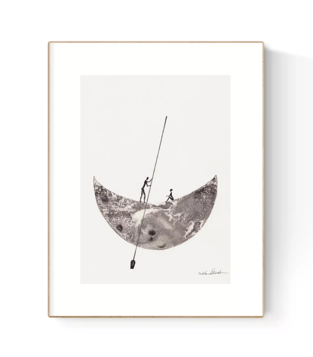 Obrazek grafika na prezent, oryginalna grafika A4