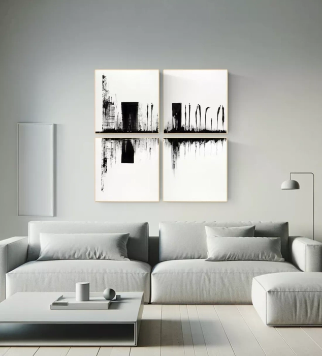 Zestaw grafik, galeria ścienna  