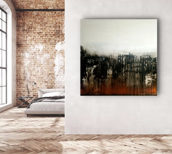 Obraz olejny 130x130 MISTY no 12