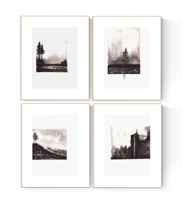 Zestaw grafik, galeria ścienna 