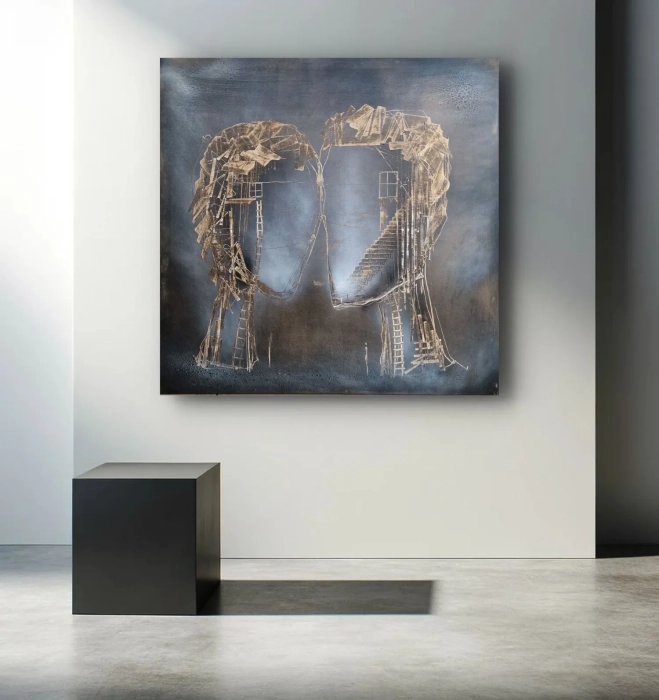 Duży obraz 110x110 cm, Cykl Sploty