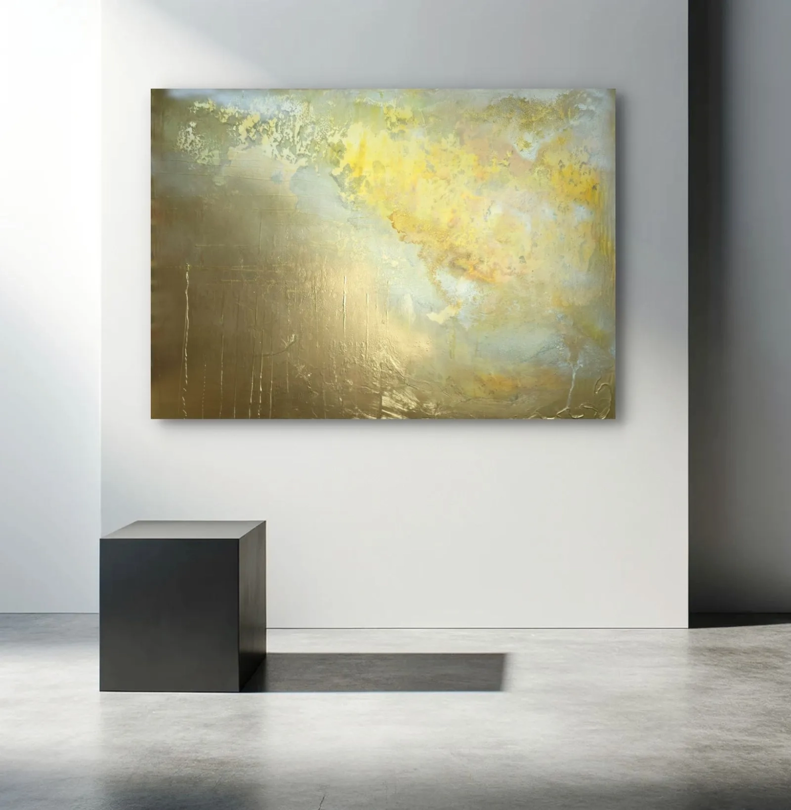 Energie Gold&Yellow, obraz olejny 100x140 