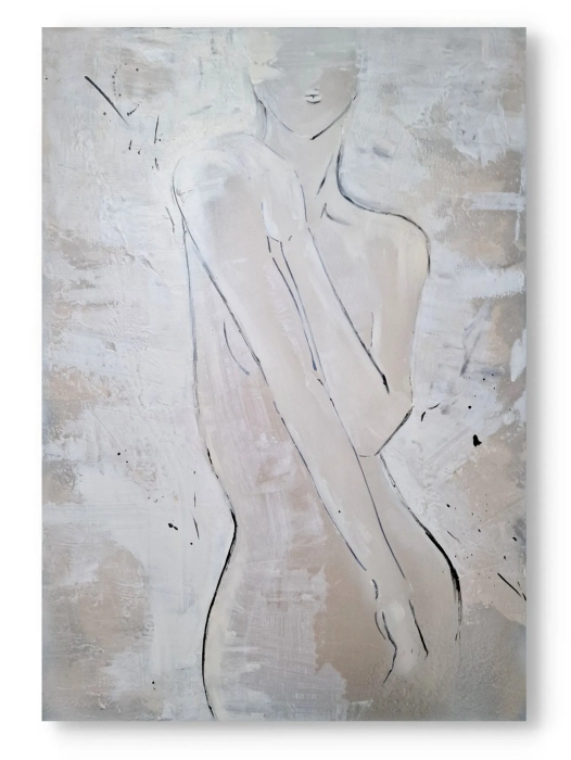 Obrazy akty na płótnie, nowoczesna abstrakcja, 70x100