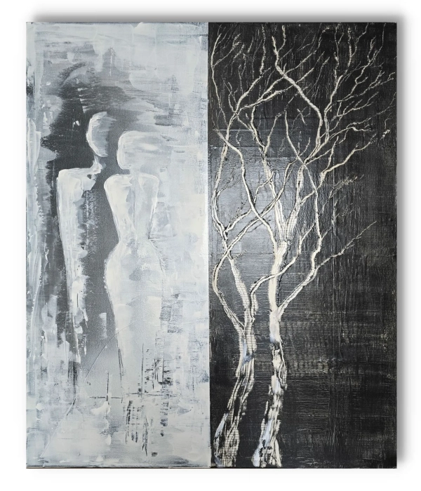 Nowoczesny obraz na płótnie Point of Balance 70x85