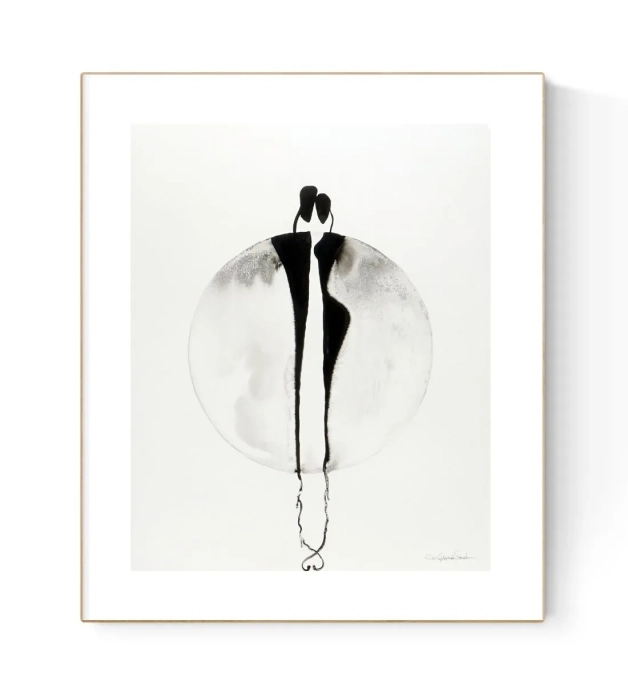 Oryginalna grafika abstrakcyjna minimal-art 40x50 