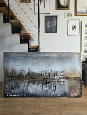 Abstrakcja-loft-obraz-Krakow-na-plotnie