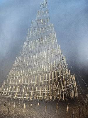 wieza-babel-recznie-malowany-obraz-nowoczesna-abstrakcja
