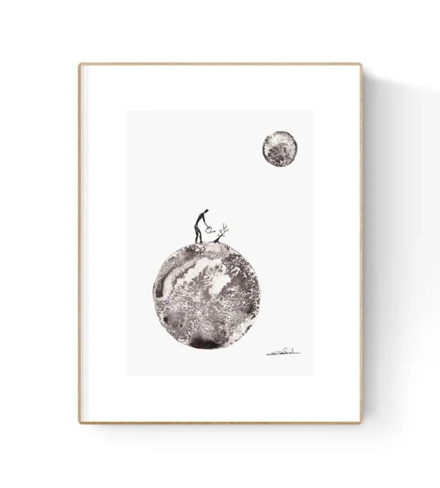 Grafika artystyczna tuszem A4 