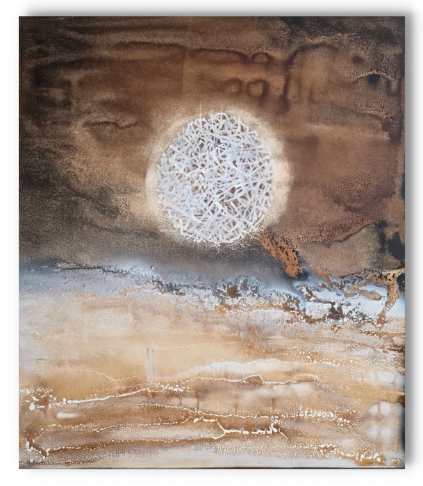 Obrazy surrealizm, nowoczesny obraz 80x90 DIUNA