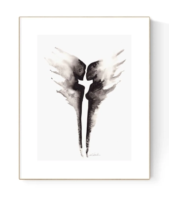 grafika-serce-rysunek-tuszem-do-ramki-40x50-Ikea