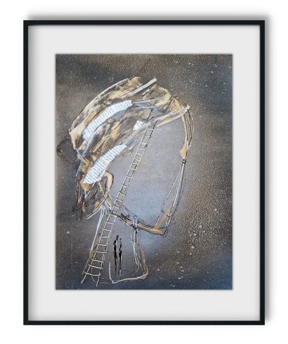 Nowoczesna abstrakcja, obraz ręcznie malowany 