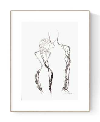 grafika-tuszem-A4-czarno-biala-grafika-na-sciane