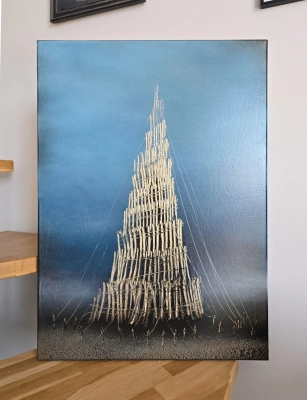 malarstwo-wspolczesne-obraz-olejny-wieza-babel-obrazy-sprzedaz