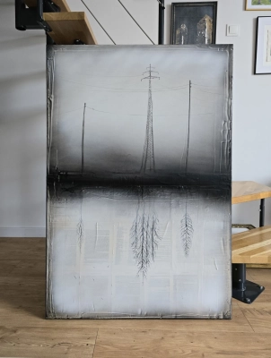 młoda-sztuka-obrazy-nowoczesny-obraz-abstrakcyjny-obraz-slupy-elektryczne-obrazy-