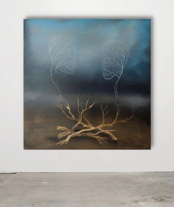 Obraz surrealizm, cykl Sploty 100x100