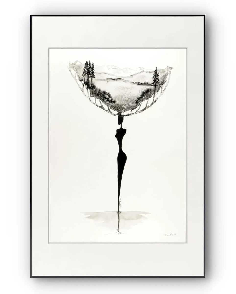 grafika0gory-jelen-elegancka-grafika-czarno-biala