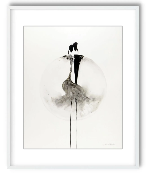 Oryginalna grafika abstrakcyjna minimal-art 40x50 