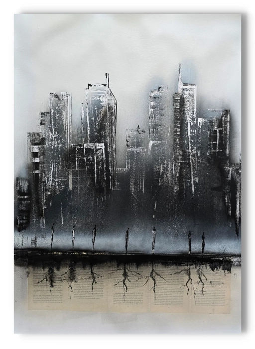 Malartwo współczesne, awangardowe obrazy loftowe 