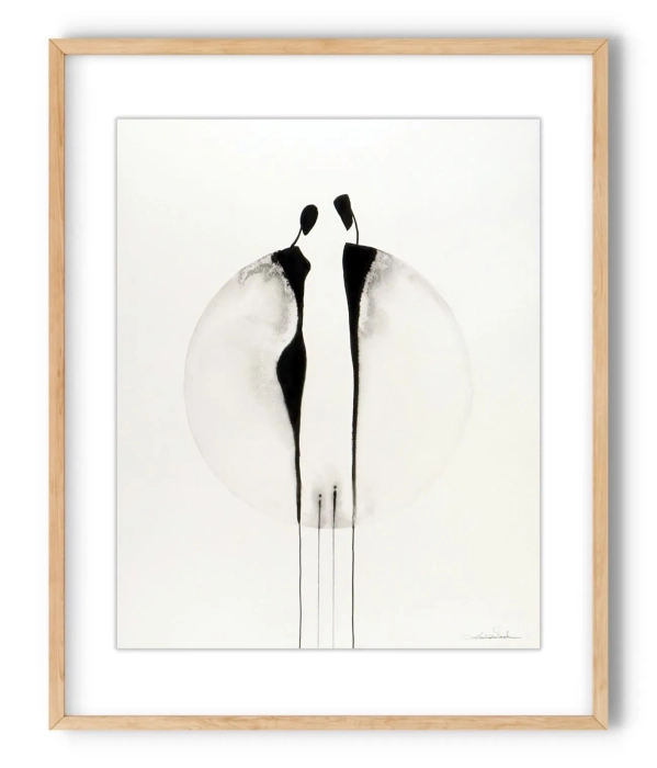 Oryginalna grafika abstrakcyjna minimal-art 40x50   
