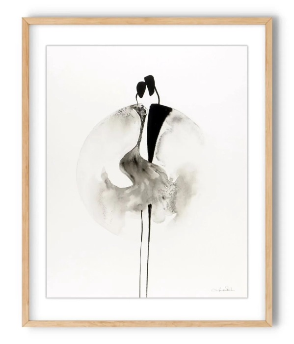 Oryginalna grafika abstrakcyjna minimal-art 40x50 