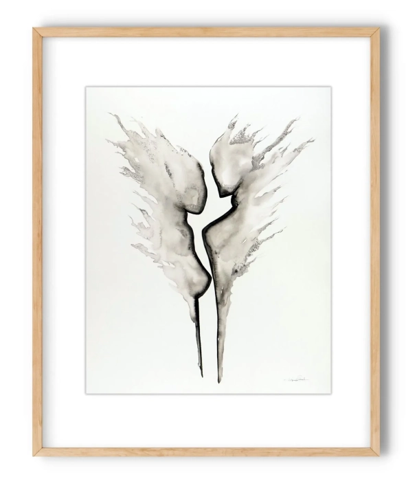 Oryginalna grafika abstrakcyjna minimal-art 40x50