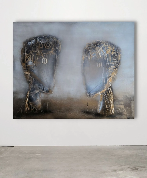 Obraz olejny  150x120 Cykl Sploty Obraz ręcznie malowany