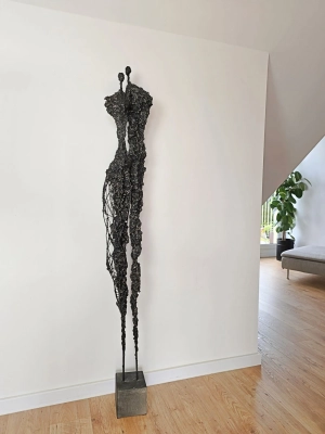 Aukcja Sztuki Mazowiecki Dom Aukcyjny Krystyna Siwek Rzeźba 173 cm Cykl Sploty