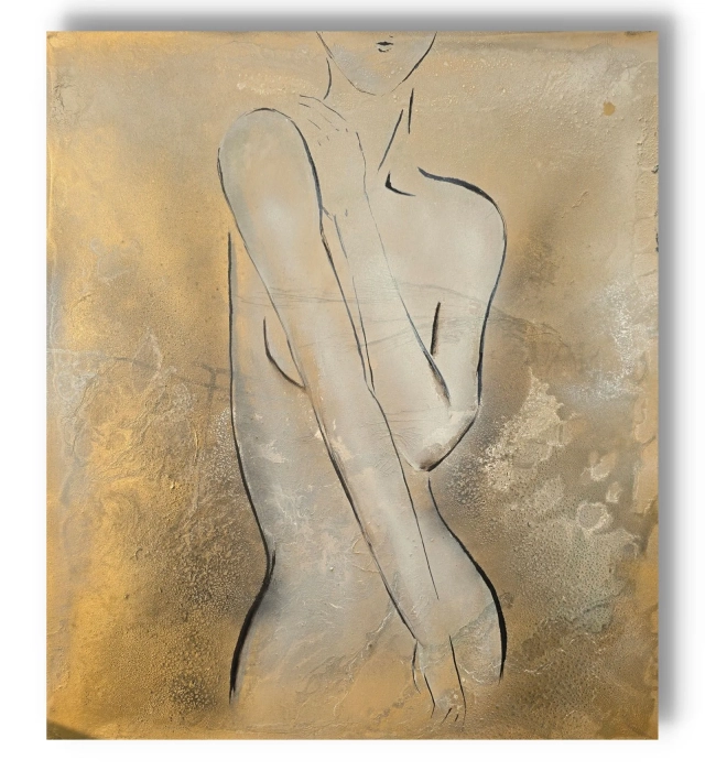 Nowoczesny Akt Kobiecy Olejny 80x90