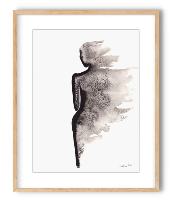 Oryginalna grafika  artystyczna 30x40 elegancki minimailzm 