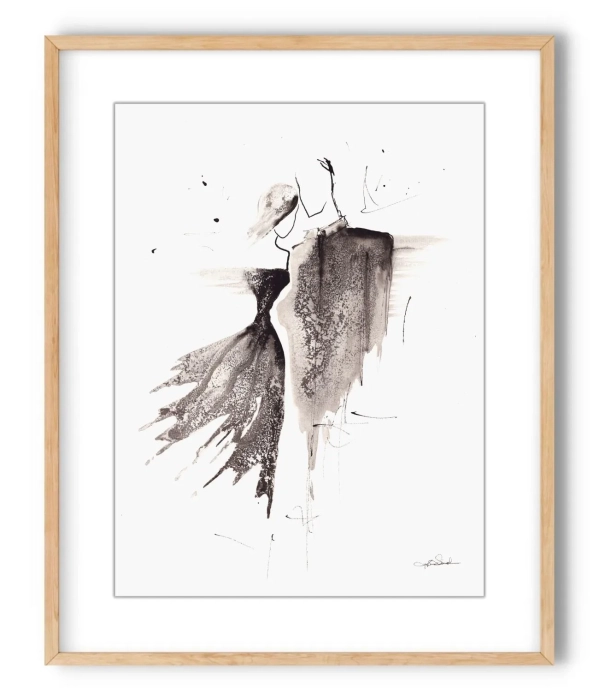 Oryginalna grafika  artystyczna 30x40 elegancki minimailzm 