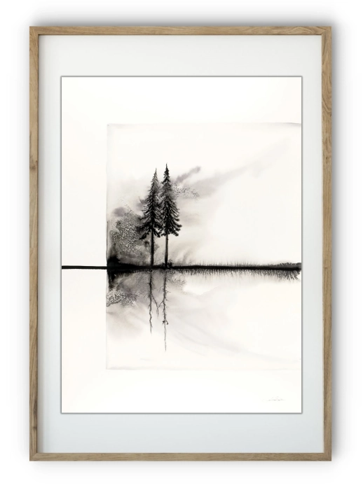 Oryginalna grafika  artystyczna 50x70 elegancki minimailzm 