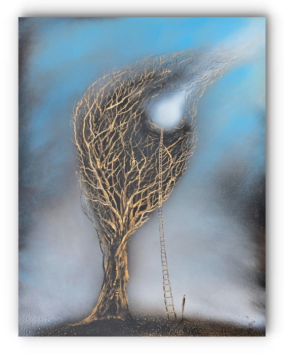 Obraz surrealizm 130x100 cm Cykl Sploty no.39