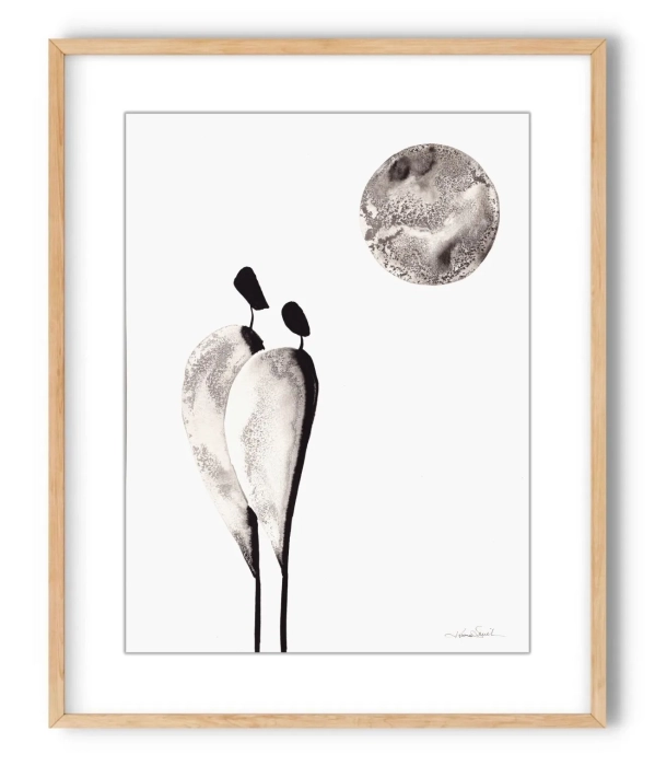 Oryginalna grafika  artystyczna 30x40 elegancki minimailzm
