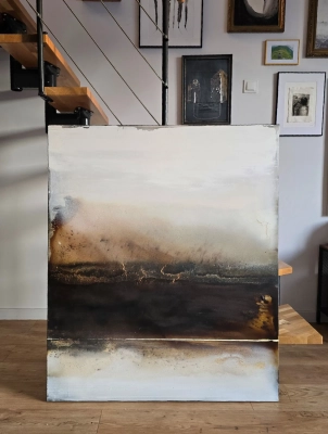 wyciszenie-recznie-malowany-obraz-abstrakcja-do-salonu-pejzaz